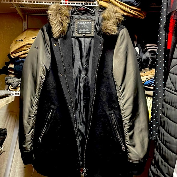 SUPER DRY PARIS NEW YORK LONDON JACKET - Picture 1 of 6